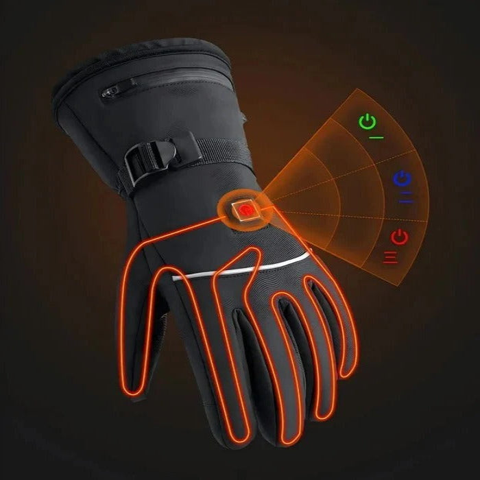 Hendrano™ Heated Motorcycle Gloves with Touchscreen Fingertips
