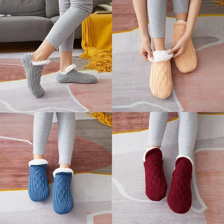 Hendrano™ Fleece-Lined Thermal Socks with Silicone Non-Slip Grips