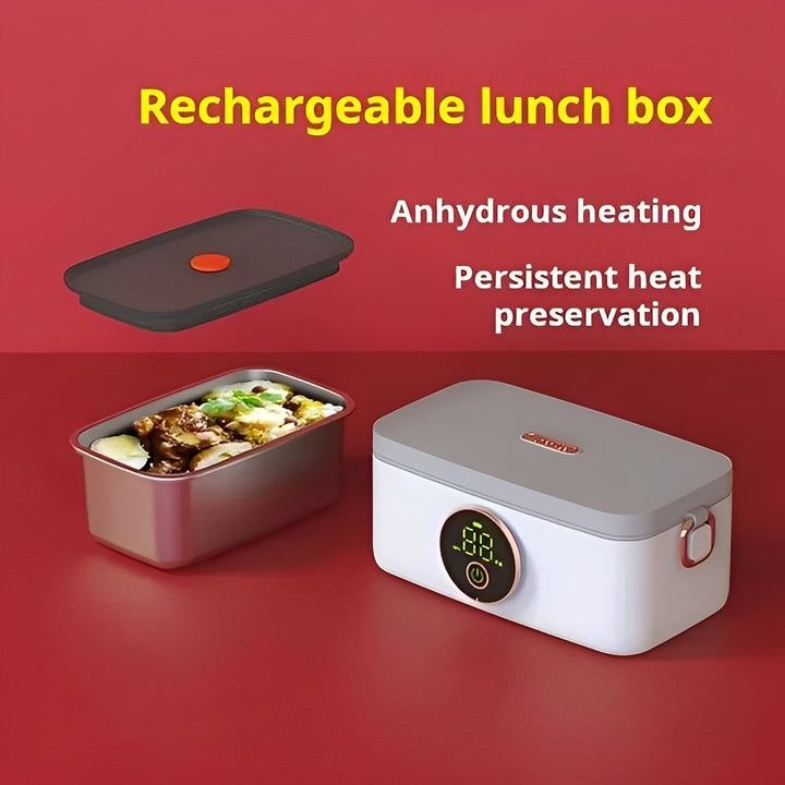 Cordless Heated Lunch Box with 16,000 mAh Rechargeable Battery