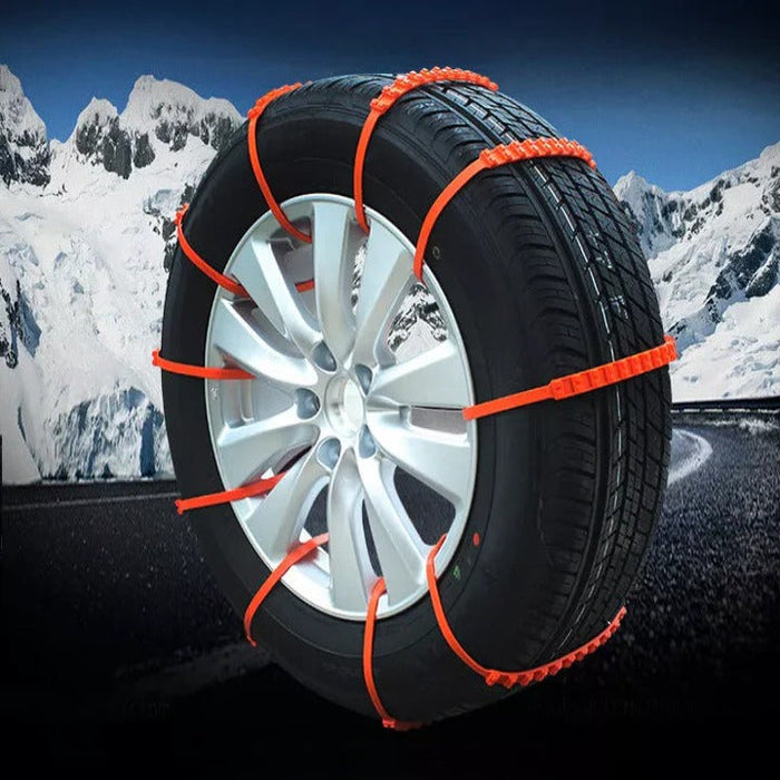 Hendrano™ Reusable Tire Traction Chains That Install Without a Jack