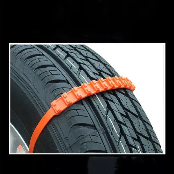 Reusable Tire Traction Chains That Install Without a Jack