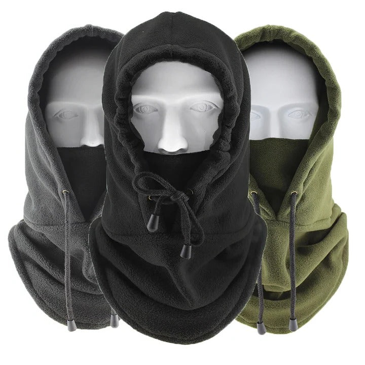 Polar Fleece Balaclava Ski Mask with Adjustable Drawstring