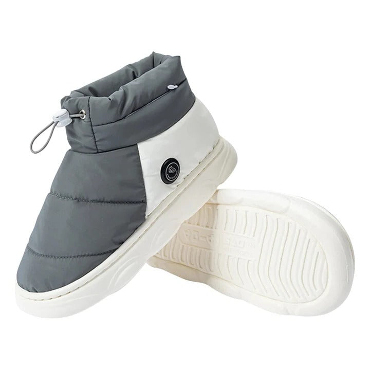 Rechargeable Heated Slippers with 3 Heat Settings and Grip Sole