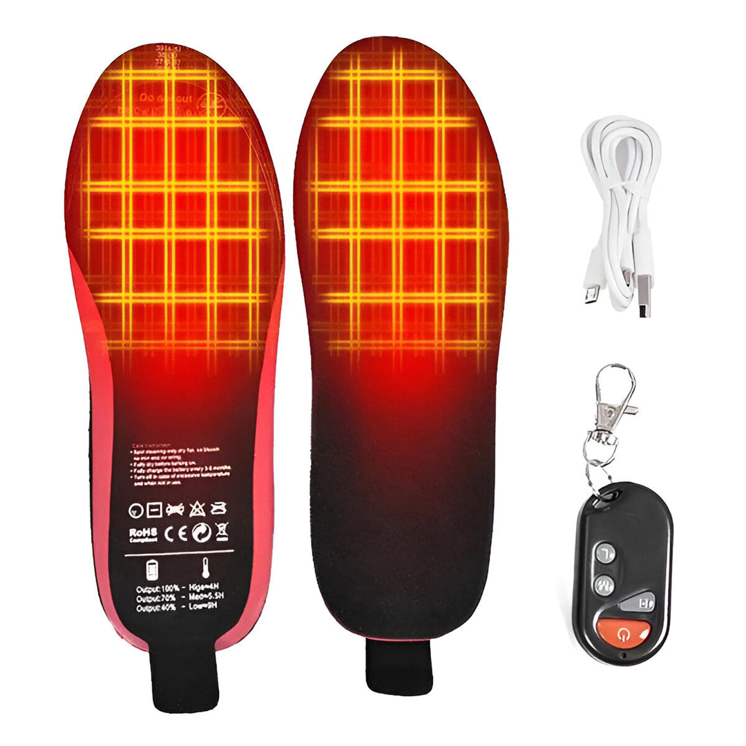 Hendrano™ Ultra-Thin Rechargeable Heated Insoles with Remote