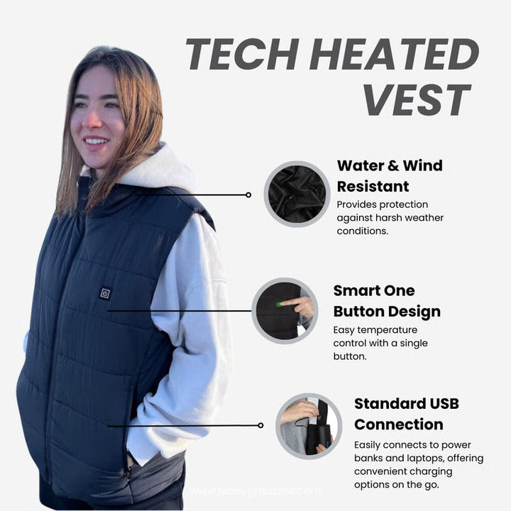 Hendrano™ Lightweight Heated Vest, Warm in 60 Seconds, 3 Settings