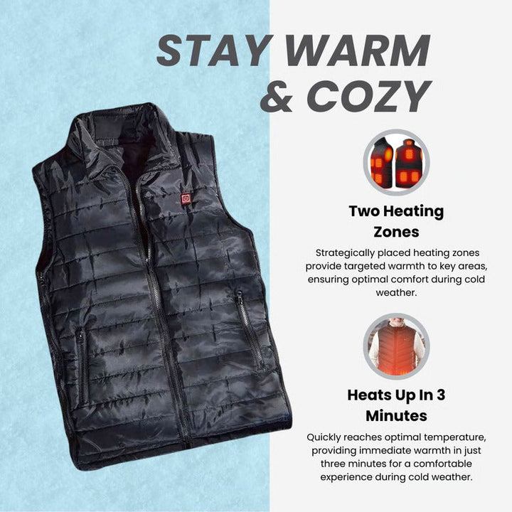 Hendrano™ Lightweight Heated Vest, Warm in 60 Seconds, 3 Settings