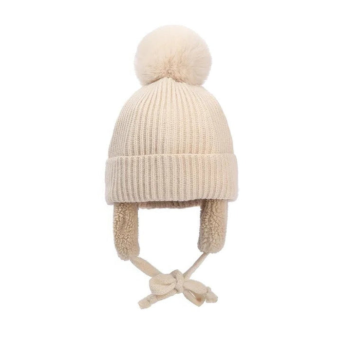 Hendrano™ Kids' Fleece-Lined Knit Beanie with Earflaps and Chin Strap
