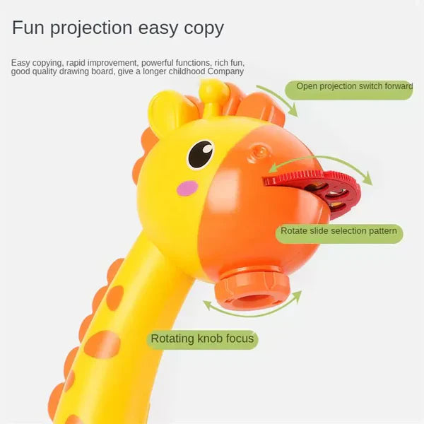LED Drawing Projector for Kids with Tracing Pattern Slides