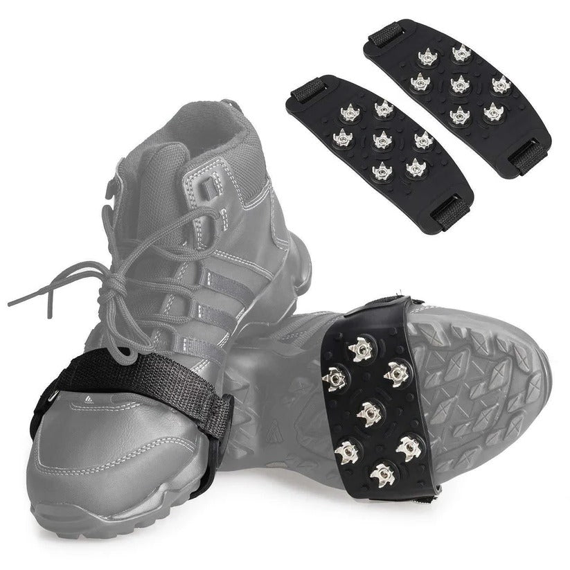 Adjustable Ice Cleats for Shoes and Boots – 7 Steel Spikes