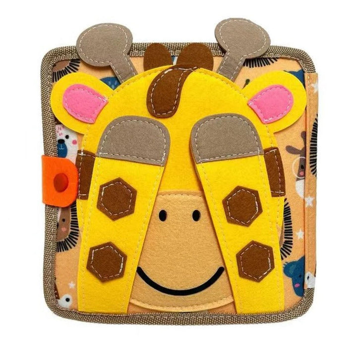 Hendrano™ Sensory Busy Book for Toddlers with Buttons, Zippers and Tabs