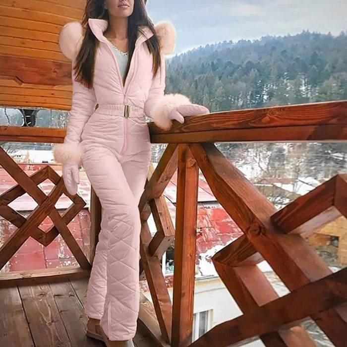 Hendrano™ Women's One-Piece Ski Suit with Front Zip, Wind and Snow Resistant