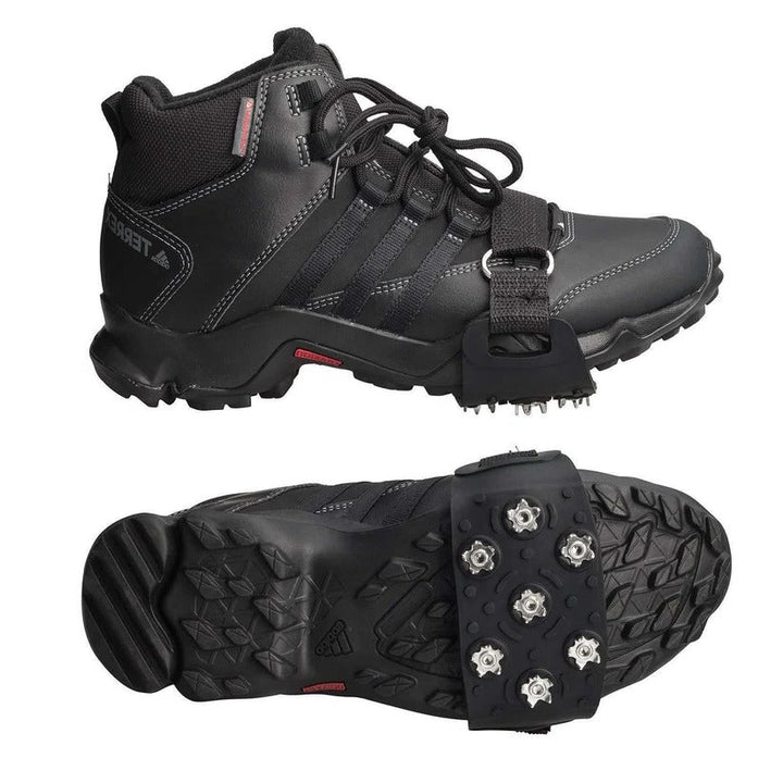 Adjustable Ice Cleats for Shoes and Boots – 7 Steel Spikes