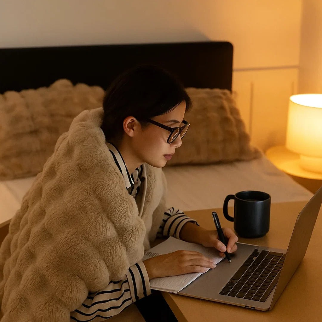 Soft Plush All-Season Blanket with a Minimal, Elegant Look
