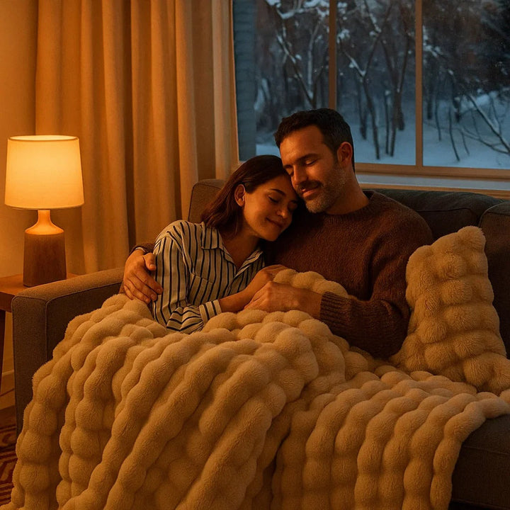 Soft Plush All-Season Blanket with a Minimal, Elegant Look