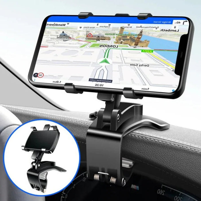 Hendrano™ Universal Car Phone Mount with 360° Rotation and Strong Grip