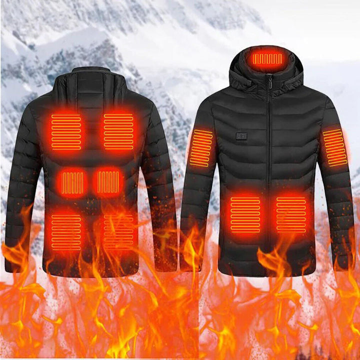 Windproof Heated Jacket with 10 Heating Zones – Hendrano