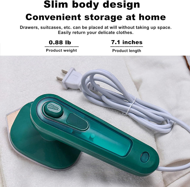 Hendrano™ Compact Travel Steam Iron with Fast Heat-Up and Dry &amp; Wet Modes