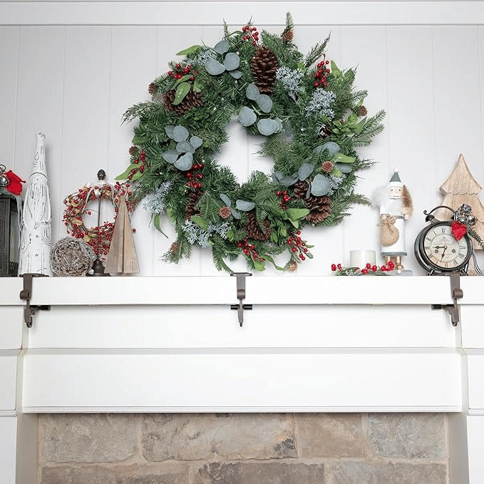 Hendrano™ 2-in-1 Non-Slip Stocking and Garland Holder for Mantels