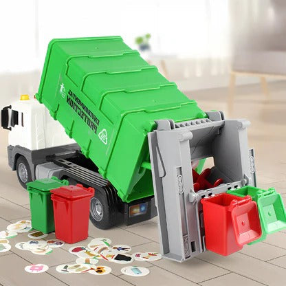 Hendrano™ Interactive Garbage Truck Toy with Lights, Sounds and Trash Can