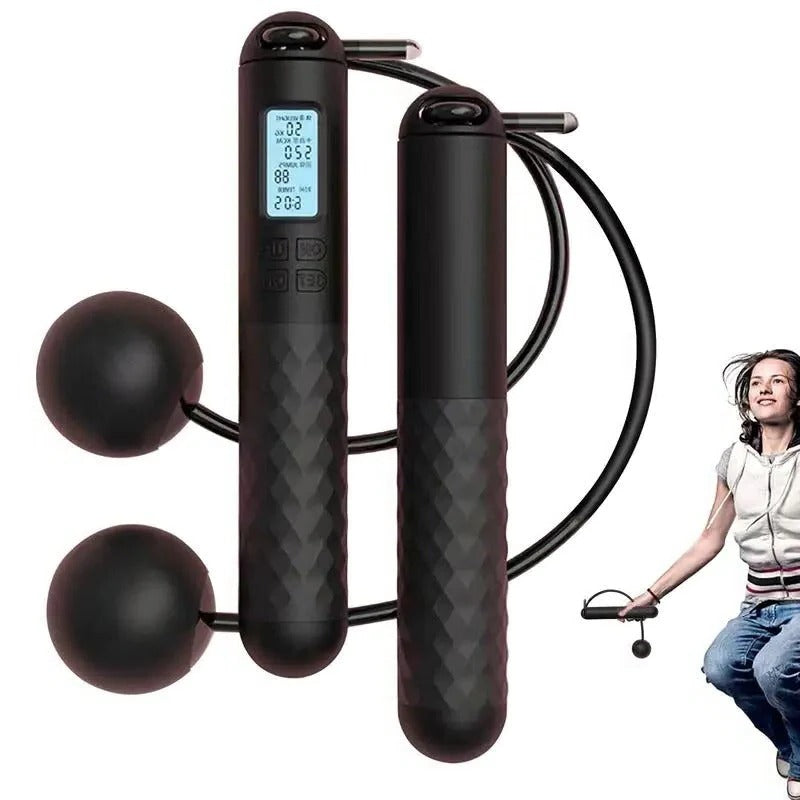 Cordless Weighted Jump Rope with Digital Counter