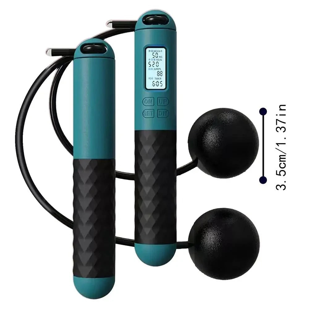 Cordless Weighted Jump Rope with Digital Counter