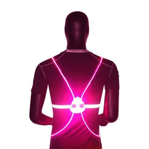 Hendrano™ LED Reflective Night Vest with 360° Visibility and 3 Light Modes