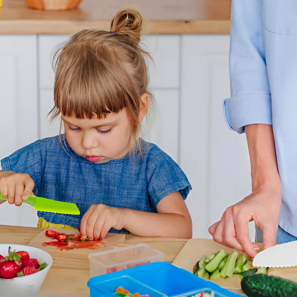 Kids 13-Piece Cooking Set with Kid-Safe Kitchen Utensils