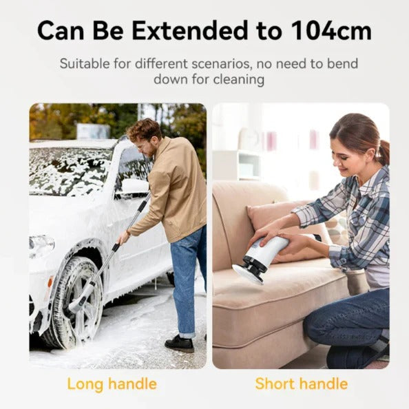Cordless Electric Spin Scrubber with 7 Brush Heads