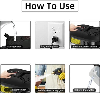 Handheld High-Pressure Steam Cleaner with 6 Power Settings