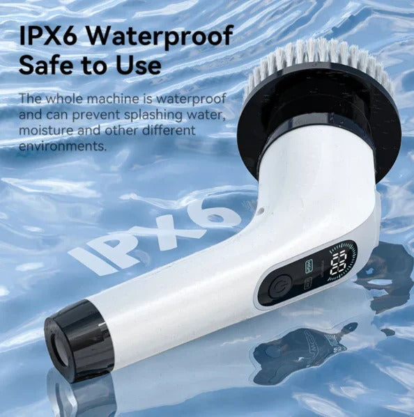 Cordless Electric Spin Scrubber with 7 Brush Heads