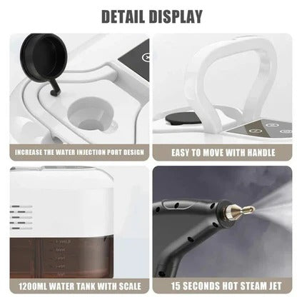 Handheld High-Pressure Steam Cleaner with 6 Power Settings