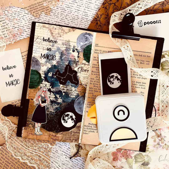Pocket Inkless Printer for Phone Photos via Bluetooth