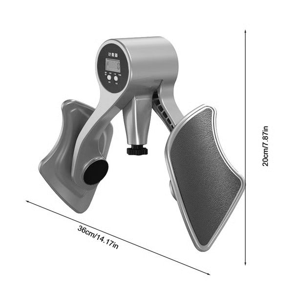 Adjustable Inner Thigh Exerciser with 360° Rotating Base