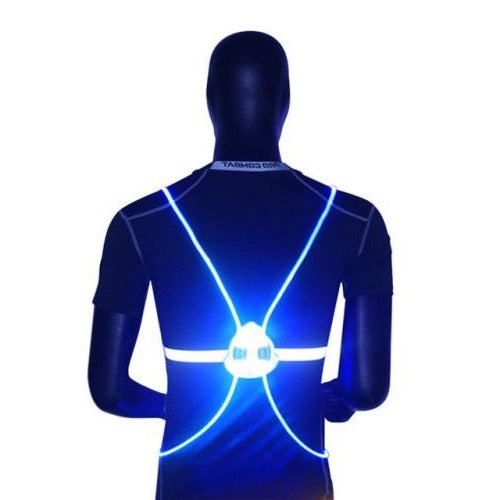 Hendrano™ LED Reflective Night Vest with 360° Visibility and 3 Light Modes