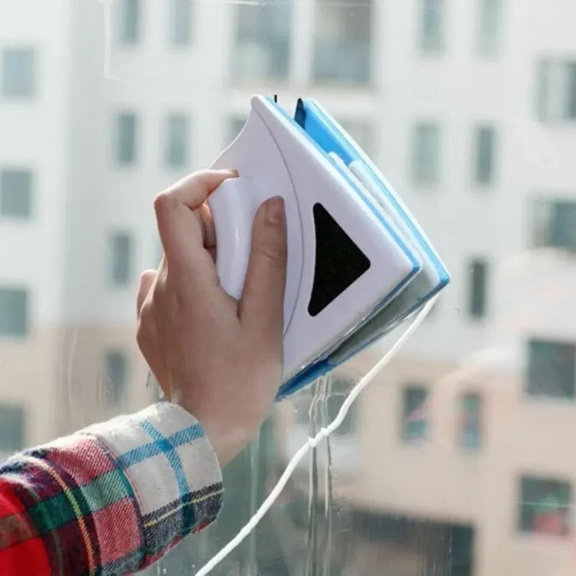 Dual-Sided Magnetic Window Cleaner for Hard-to-Reach Windows