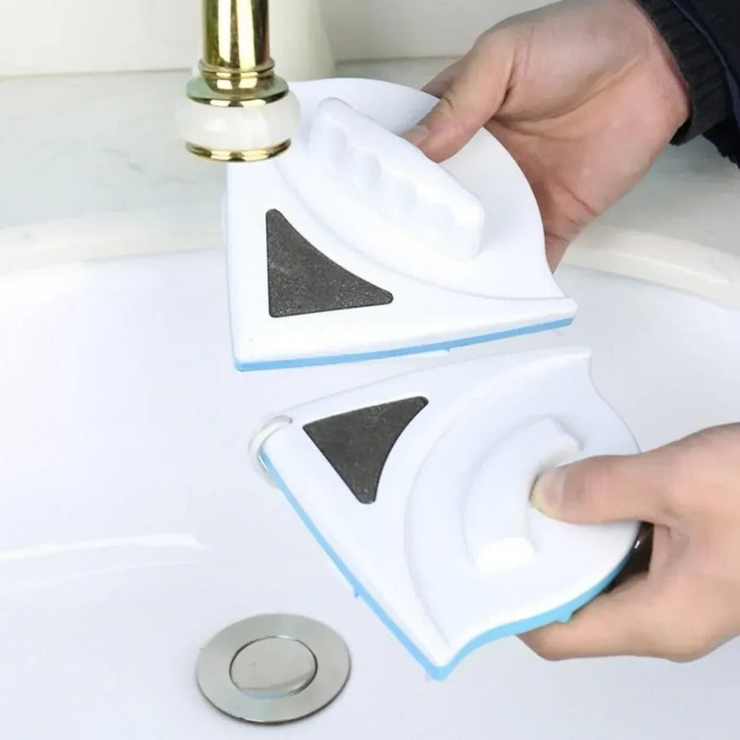 Dual-Sided Magnetic Window Cleaner for Hard-to-Reach Windows