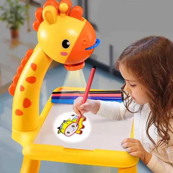 LED Drawing Projector for Kids with Tracing Pattern Slides