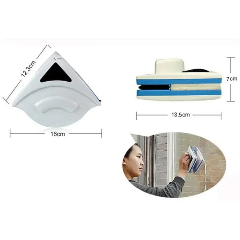 Dual-Sided Magnetic Window Cleaner for Hard-to-Reach Windows