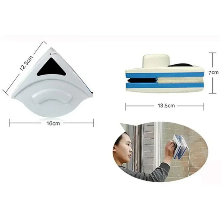 Dual-Sided Magnetic Window Cleaner for Hard-to-Reach Windows