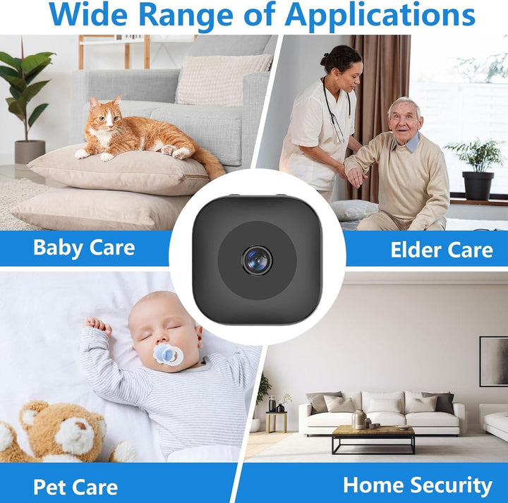 Hendrano™ Mini WiFi Security Camera with Color Night Vision and Magnetic Mount