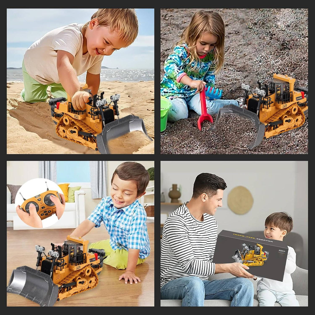 Remote Control Excavator with Metal Tools and 360° Rotation