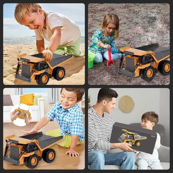 Remote Control Excavator with Metal Tools and 360° Rotation
