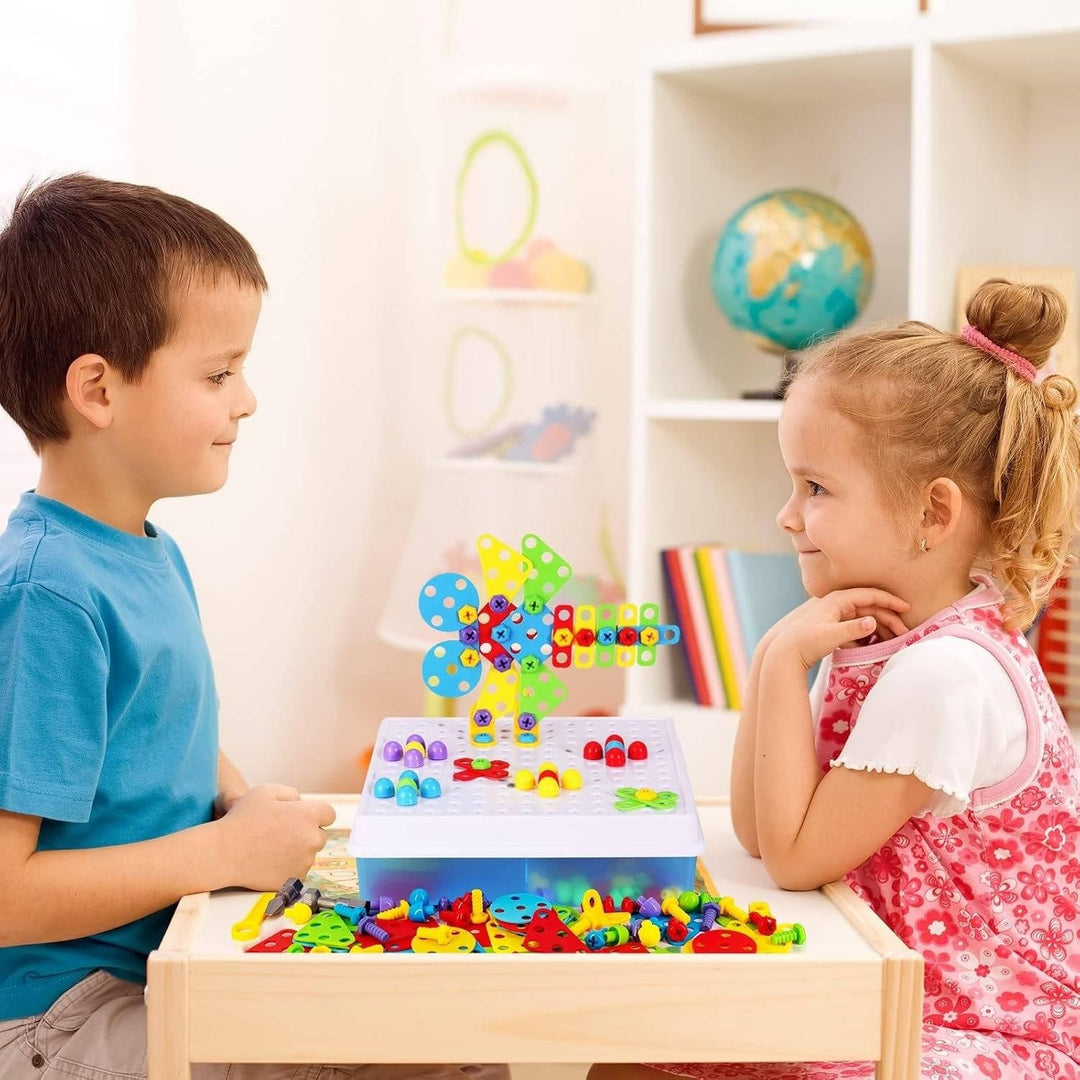 Hendrano™ 237-Piece Kids Building Toy Set with Toy Drill and Screwdriver
