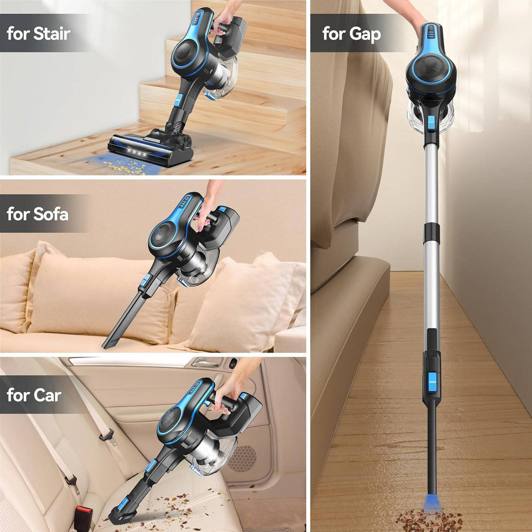 Lightweight Cordless Stick Vacuum with 5-Layer Filtration