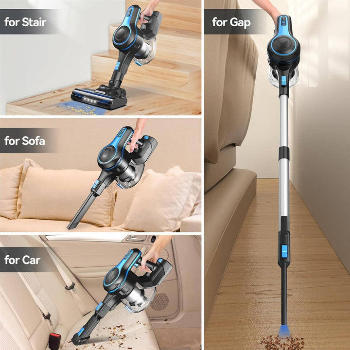 Lightweight Cordless Stick Vacuum with 5-Layer Filtration