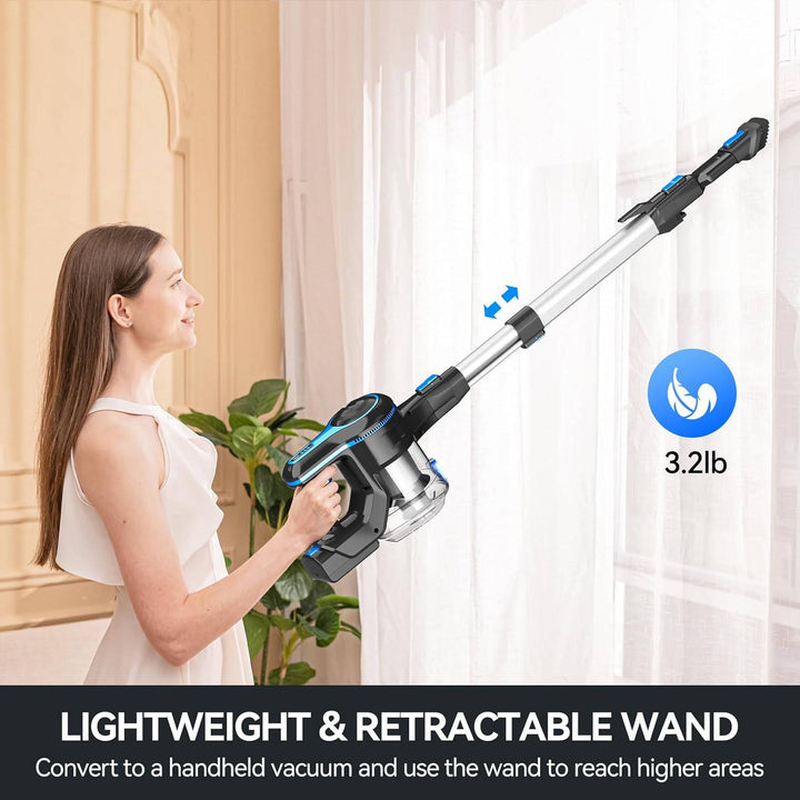 Lightweight Cordless Stick Vacuum with 5-Layer Filtration