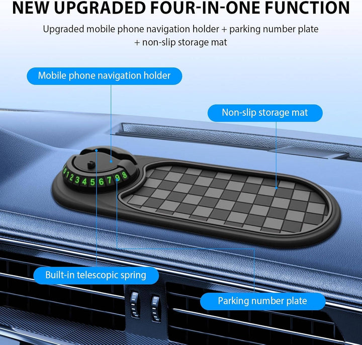 Universal Dashboard Phone Holder with 360° Rotation