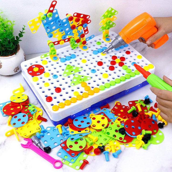 Hendrano™ 237-Piece Kids Building Toy Set with Toy Drill and Screwdriver