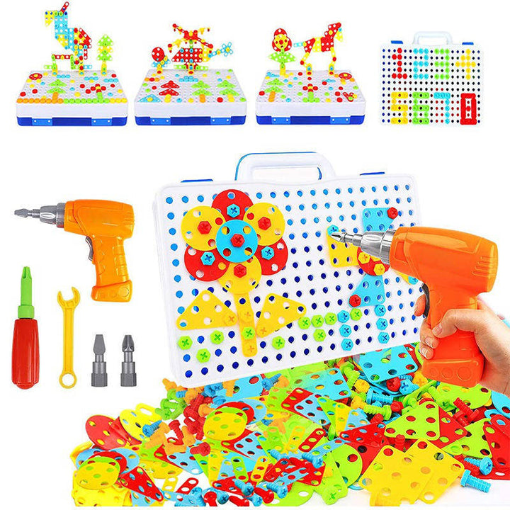 Hendrano™ 237-Piece Kids Building Toy Set with Toy Drill and Screwdriver