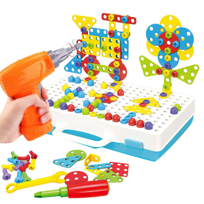 Hendrano™ 237-Piece Kids Building Toy Set with Toy Drill and Screwdriver